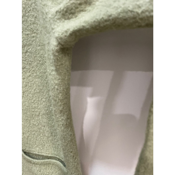 Vintage Rino Rossi Boiled Wool Jacket Cardigan Button Up Floral Cutout Green M - Picture 8 of 16